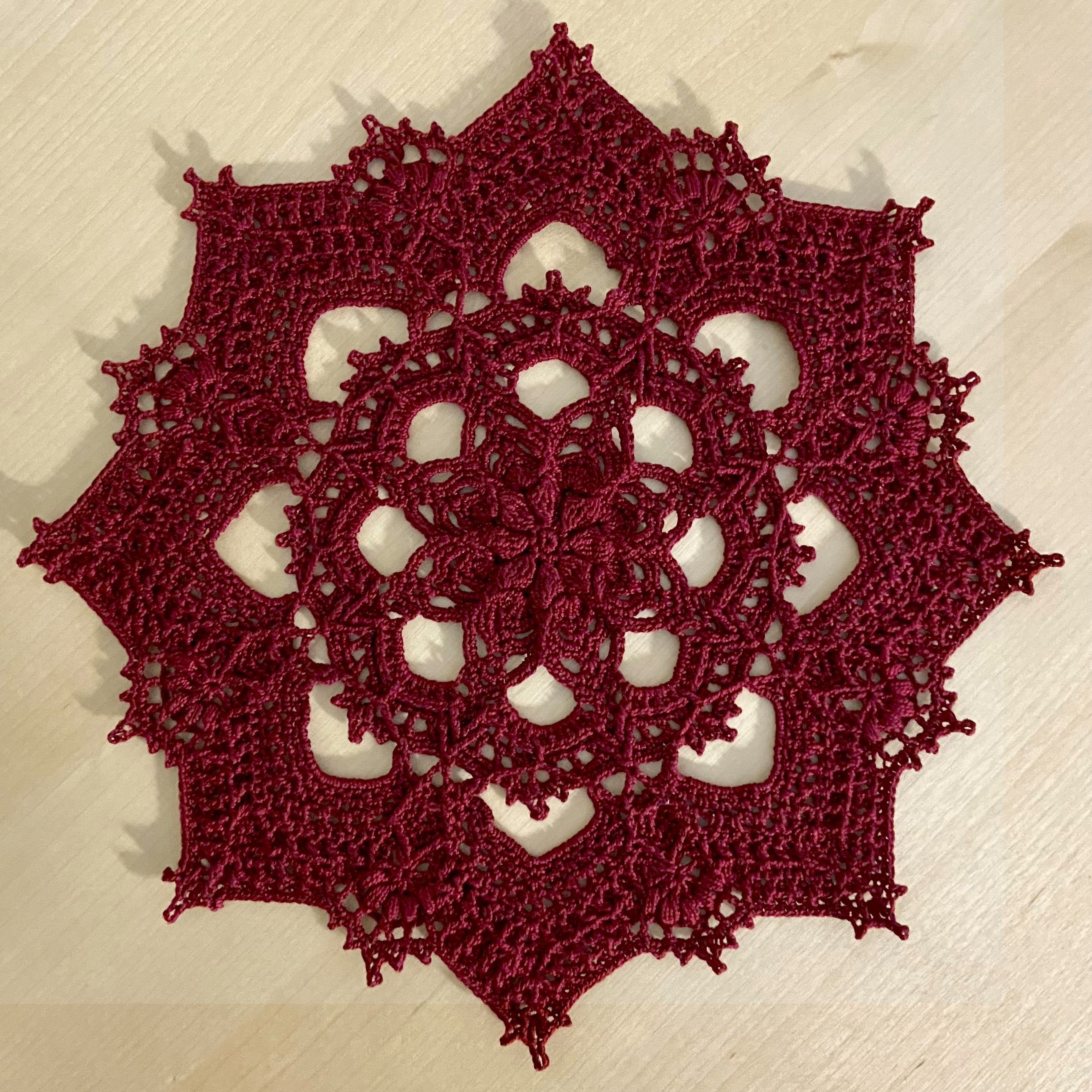 two crochet infinity scarves